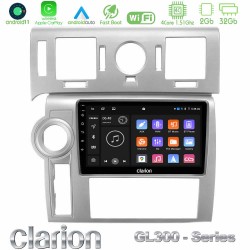 Clarion GL300 Series 4Core Android11 2+32GB Hummer H2 2008-2009 Navigation Multimedia Tablet 9