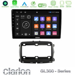 Clarion GL300 Series 4Core Android11 2+32GB  Fiat 500 2016&gt; Navigation Multimedia Tablet 9