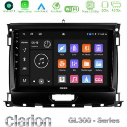 Clarion GL300 Series 4Core Android11 2+32GB Ford Ranger 2017-2022 Navigation Multimedia Tablet 9