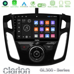 Clarion GL300 Series 4Core Android11 2+32GB Ford Focus 2012-2018 Navigation Multimedia Tablet 9