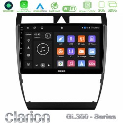 Clarion GL300 Series 4Core Android11 2+32GB Audi A6 (C5) 1997-2004 Navigation Multimedia Tablet 9