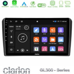 Clarion GL300 Series 4Core Android11 2+32GB Audi A3 8P Navigation Multimedia Tablet 9