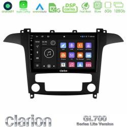 Clarion GL700 Lite Series Ford S-Max 2006-2012 8Core Android11 6+128GB Navigation Multimedia Tablet 9″ Με Carplay & Android Auto Με Carplay & Android Auto