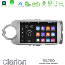 Clarion GL700 Lite Series 8Core Android11 6+128GB Toyota Yaris Navigation Multimedia Tablet 9