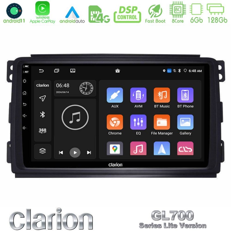 Clarion GL700 Lite Series 8Core Android11 6+128GB Smart 451 Navigation Multimedia Tablet 9