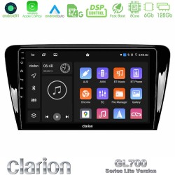 Clarion GL700 Lite Series 8Core Android11 6+128GB Skoda Octavia 7 Navigation Multimedia Tablet 10