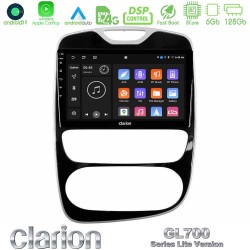 Clarion GL700 Lite Series 8Core Android11 6+128GB Renault Clio 2016-2019 Navigation Multimedia Tablet 10