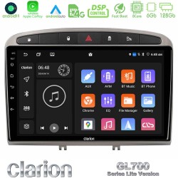 Clarion GL700 Lite Series 8Core Android11 6+128GB Peugeot 308/RCZ Navigation Multimedia Tablet 9