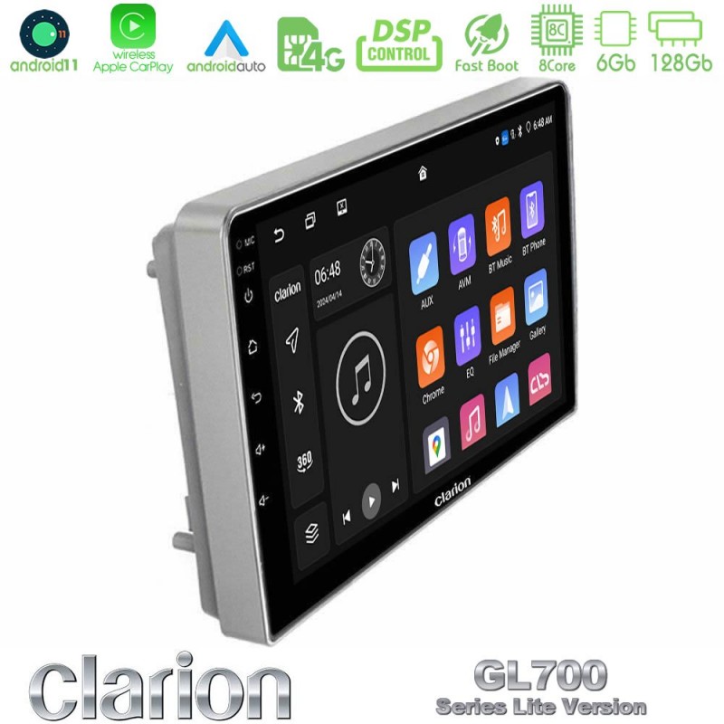 Clarion GL700 Lite Series 8Core Android11 6+128GB Opel Astra/Corsa/Antara/Zafira Navigation Multimedia Tablet 9