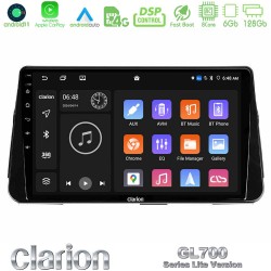 Clarion GL700 Lite Series 8Core Android11 6+128GB Nissan Micra K14 Navigation Multimedia Tablet 10