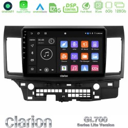 Clarion GL700 Lite Series 8Core Android11 6+128GB Mitsubishi Lancer 2008 – 2015 Navigation Multimedia Tablet 10