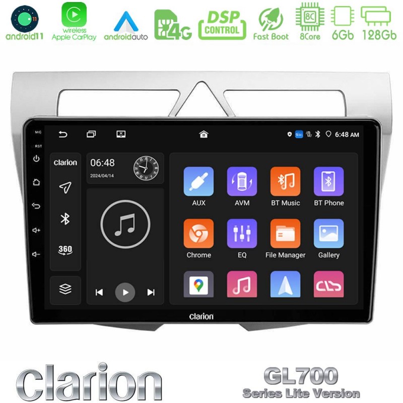 Clarion GL700 Lite Series 8Core Android11 6+128GB Kia Picanto Navigation Multimedia Tablet 9