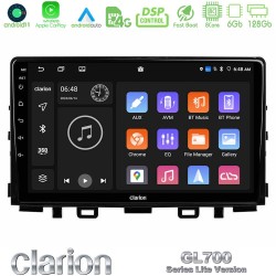 Clarion GL700 Lite Series 8Core Android11 6+128GB Kia Stonic Navigation Multimedia Tablet 9