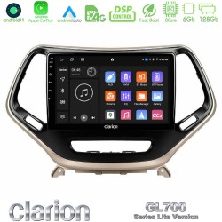 Clarion GL700 Lite Series 8Core Android11 6+128GB Jeep Cherokee 2014-2019 Navigation Multimedia Tablet 9