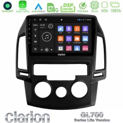 Clarion GL700 Lite Series 8Core Android11 6+128GB Hyundai i30 2007-2012 Manual A/C Navigation Multimedia Tablet 9