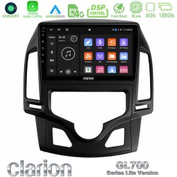 Clarion GL700 Lite Series 8Core Android11 6+128GB Hyundai i30 2007-2012 Auto A/C Navigation Multimedia Tablet 9