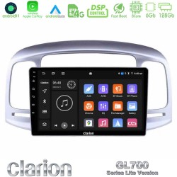 Clarion GL700 Lite Series 8Core Android11 6+128GB Hyundai Accent 2006-2011 Navigation Multimedia Tablet 9