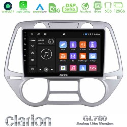 Clarion GL700 Lite Series 8Core Android11 6+128GB Hyundai i20 2009-2012 Auto A/C Navigation Multimedia Tablet 9