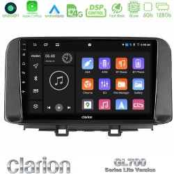 Clarion GL700 Lite Series 8Core Android11 6+128GB Hyundai Kona 2018-2023 Navigation Multimedia Tablet 10