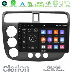 Clarion GL700 Lite Series 8Core Android11 6+128GB Honda Civic 2001-2005 Navigation Multimedia Tablet 9