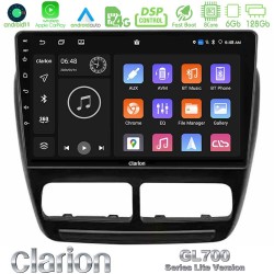 Clarion GL700 Lite Series 8Core Android11 6+128GB Fiat Doblo / Opel Combo 2010-2014 Navigation Multimedia Tablet 9