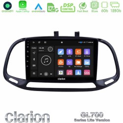 Clarion GL700 Lite Series 8Core Android11 6+128GB Fiat Doblo 2015-2022 Navigation Multimedia Tablet 9