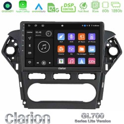 Clarion GL700 Lite Series 8Core Android11 6+128GB Ford Mondeo 2011-2014 Navigation Multimedia Tablet 9