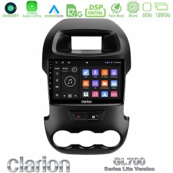 Clarion GL700 Lite Series 8Core Android11 6+128GB Ford Ranger 2012-2016 Navigation Multimedia Tablet 9