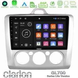 Clarion GL700 Lite Series 8Core Android11 6+128GB Ford Focus Manual AC Navigation Multimedia Tablet 9