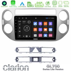 Clarion GL700 Lite Series 8Core Android11 2+32GB VW Tiguan Navigation Multimedia Tablet 9