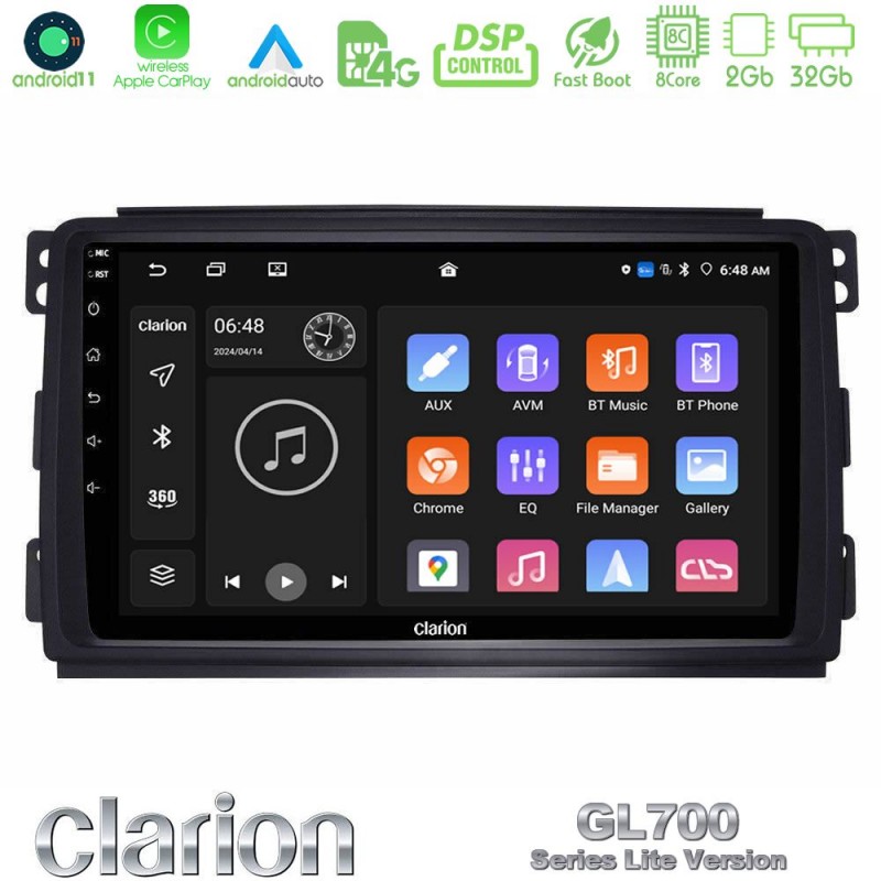 Clarion GL700 Lite Series 8Core Android11 2+32GB Smart 451 Navigation Multimedia Tablet 9