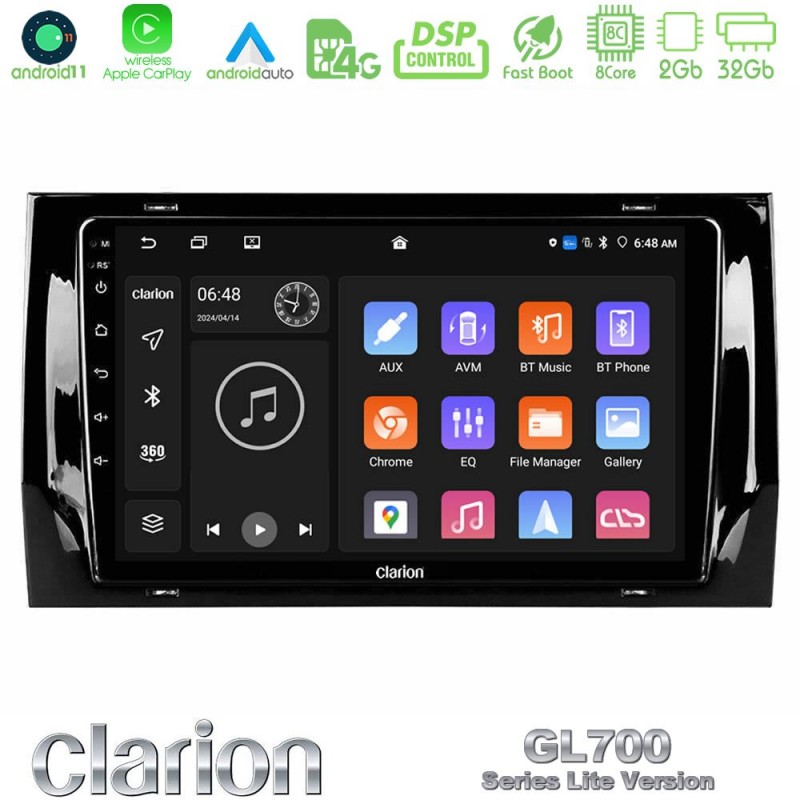 Clarion GL700 Lite Series 8Core Android11 2+32GB Skoda Kodiaq 2017-&gt; Navigation Multimedia Tablet 10