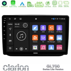 Clarion GL700 Lite Series 8Core Android11 2+32GB Skoda Fabia 2007-2014 Navigation Multimedia Tablet 10