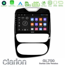 Clarion GL700 Lite Series 8Core Android11 2+32GB Renault Clio 2016-2019 Navigation Multimedia Tablet 10