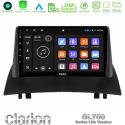 Clarion GL700 Lite Series 8Core Android11 2+32GB Renault Megane 2 2002-2008 Navigation Multimedia Tablet 9