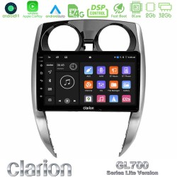 Clarion GL700 Lite Series 8Core Android11 2+32GB Nissan Note 2013-2018 Navigation Multimedia Tablet 10