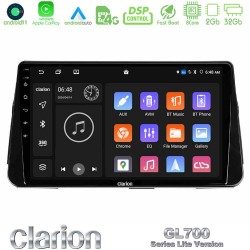 Clarion GL700 Lite Series 8Core Android11 2+32GB Nissan Micra K14 Navigation Multimedia Tablet 10