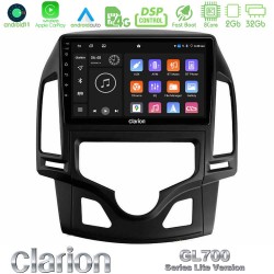 Clarion GL700 Lite Series 8Core Android11 2+32GB Hyundai i30 2007-2012 Auto A/C Navigation Multimedia Tablet 9