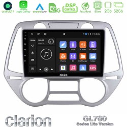 Clarion GL700 Lite Series 8Core Android11 2+32GB Hyundai i20 2009-2012 Auto A/C Navigation Multimedia Tablet 9