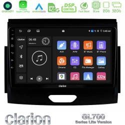 Clarion GL700 Lite Series 8Core Android11 2+32GB Ford Ranger 2017-2022 Navigation Multimedia Tablet 9