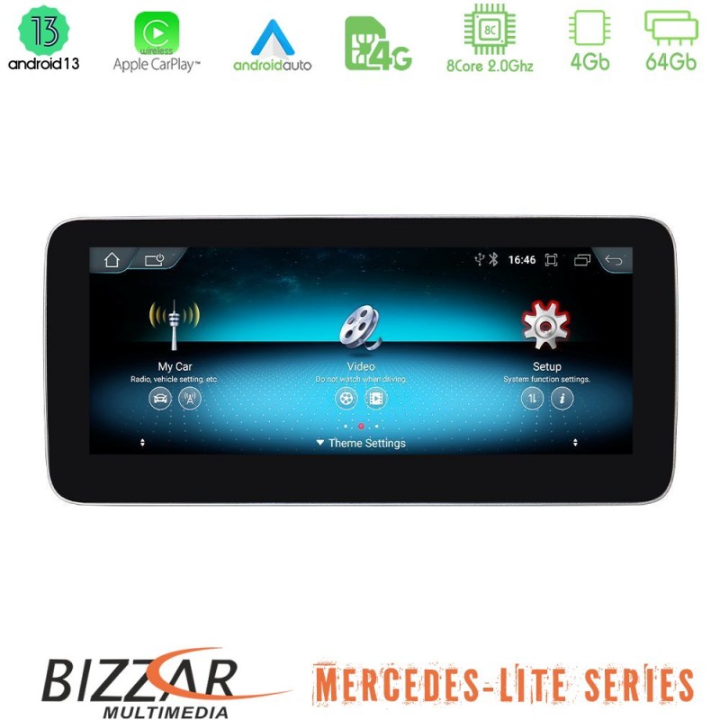 Bizzar Lite Series A/CLA/GLA Class NTG4.5 Android13 8Core (4+64GB) Navigation Multimedia 10.25