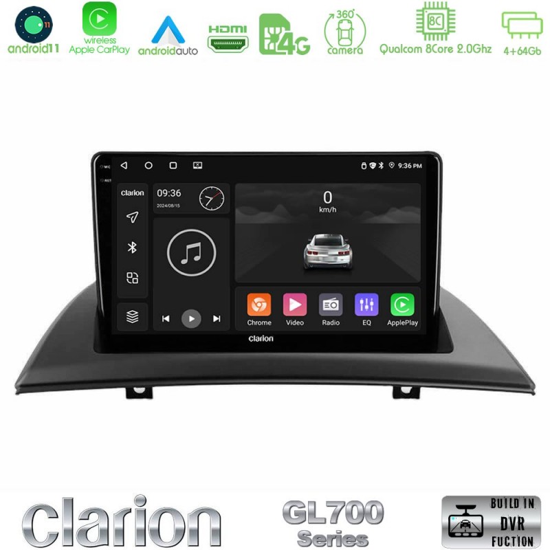 Clarion GL700 Series 8Core Android13 4+64GB BMW E83 Navigation Multimedia Tablet 9