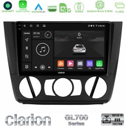 Clarion GL700 Series 8Core Android13 4+64GB BMW 1Series E81/E82/E87/E88 (MANUAL A/C) Navigation Multimedia Tablet 9