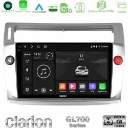 Clarion GL700 Series 8Core Android13 4+64GB Citroen C4 2004-2010 Navigation Multimedia Tablet 9