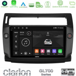 Clarion GL700 Series 8Core Android13 4+64GB Citroen C4 2004-2010 Navigation Multimedia Tablet 9