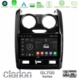 Clarion GL700 Series 8Core Android13 4+64GB Dacia Duster 2014-2018 Navigation Multimedia Tablet 9