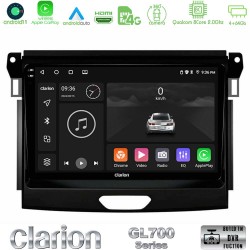 Clarion GL700 Series 8Core Android13 4+64GB Ford Ranger 2017-2022 Navigation Multimedia Tablet 9