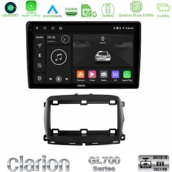 Clarion GL700 Series 8Core Android13 4+64GB  Fiat 500 2016&gt; Navigation Multimedia Tablet 9