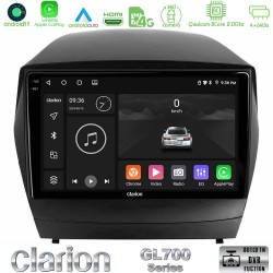 Clarion GL700 Series 8Core Android13 4+64GB Hyundai IX35 Auto A/C Navigation Multimedia Tablet 9