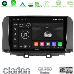 Clarion GL700 Series 8Core Android13 4+64GB Hyundai Kona 2018-2023 Navigation Multimedia Tablet 10